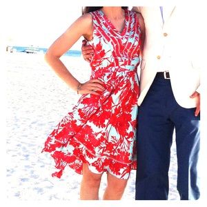 Banana Republic Floral silk dress